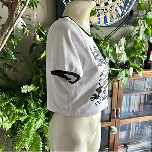 🐉 Y2K Hand-Stencilled Dragon Crop-Top